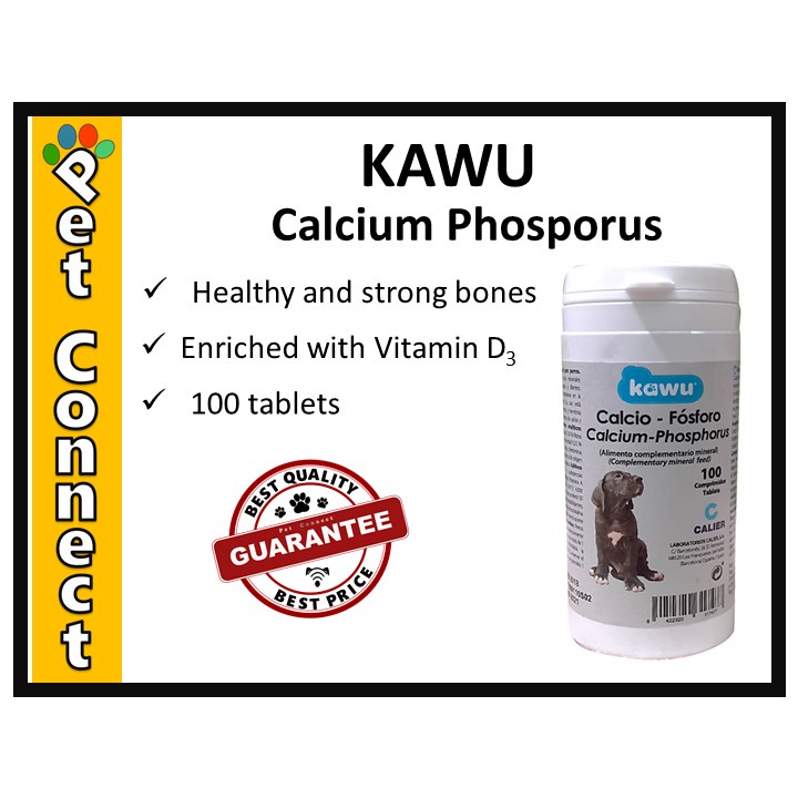 Kawu Calcium Phosphorus Supplement 100 tablets Shopee Philippines