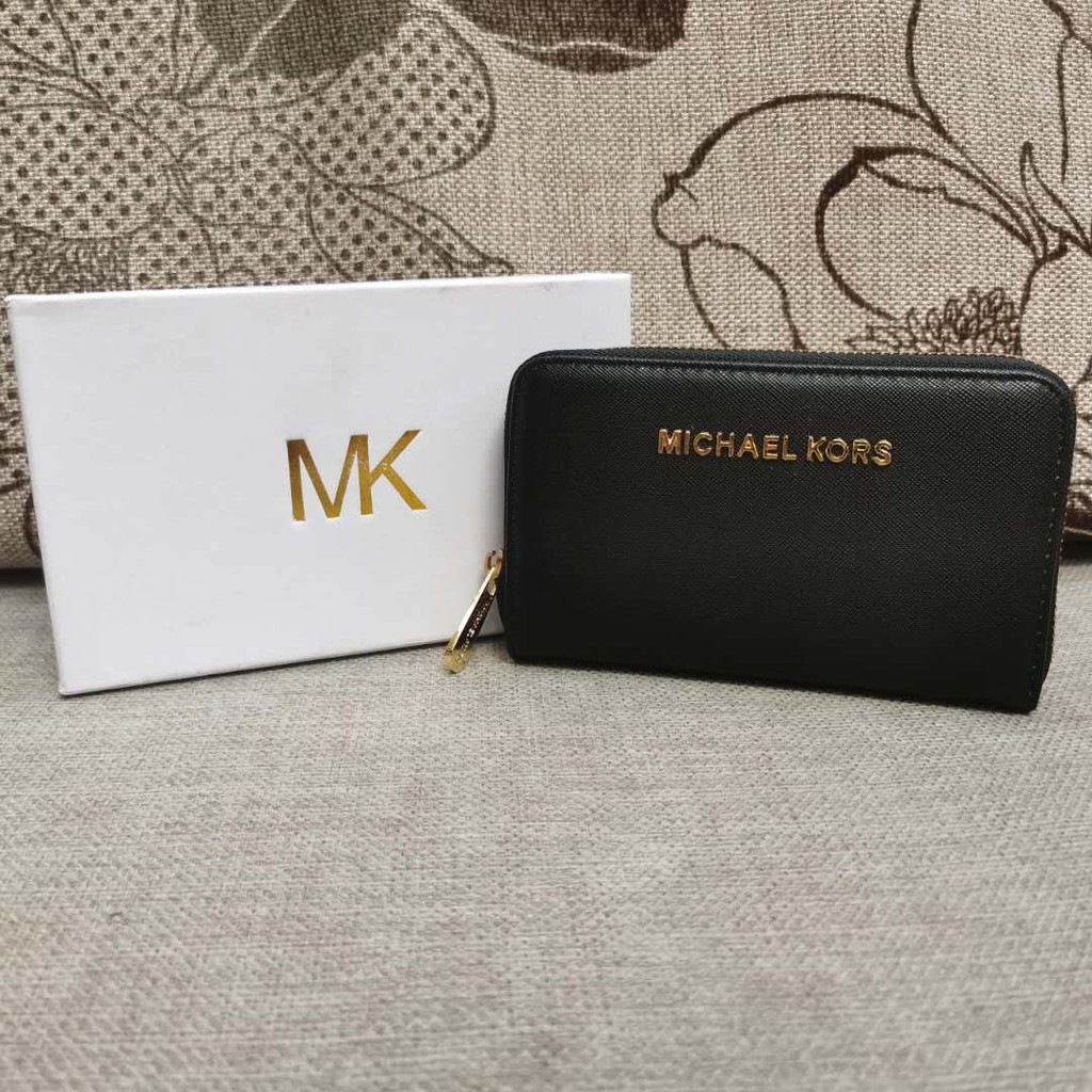 Lezen gespannen Crack pot MRJC # MK Wallet Medium Zipper michael korse women purse W/box (16*10cm)  COD | Shopee Philippines