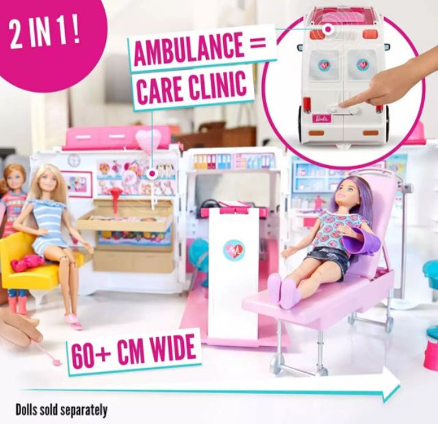 barbie care clinic playset with accessories