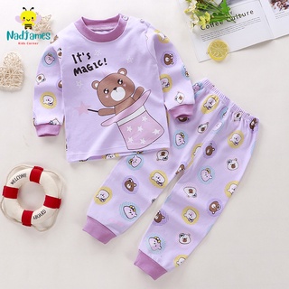 Imported Children's Long sleeve kids Pajama terno Cloth for baby 1-7 years old Pure Cotton #JY2207-A #5