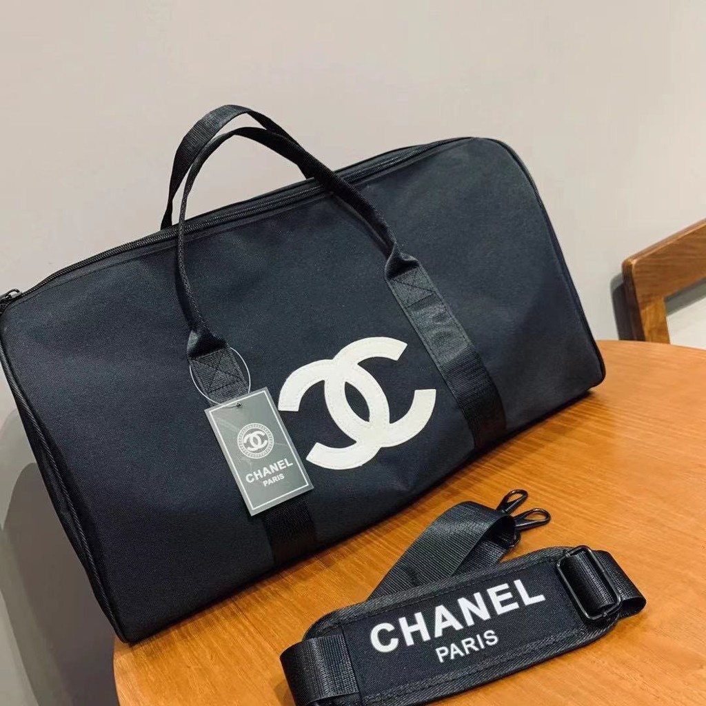 Chanel High capacity Travel Bag / Gym Bag / Duffle Bag Sport bag | Shopee  Philippines