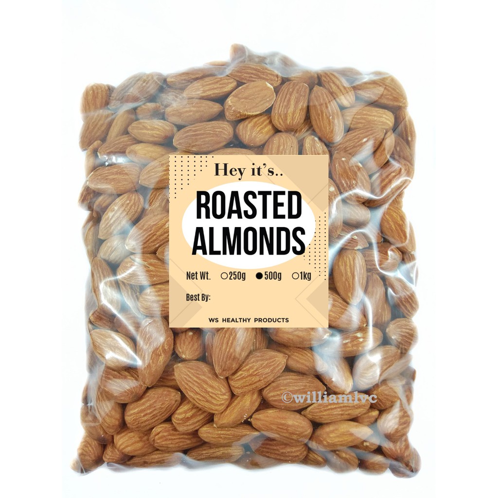 Roasted Whole Almonds (500g & 1kg) Shopee Philippines