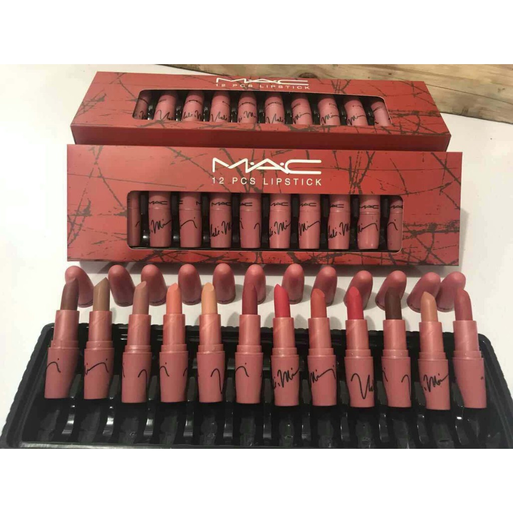 mac set of 12 lipsticks