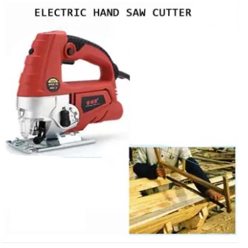 electric hand saw to cut metal