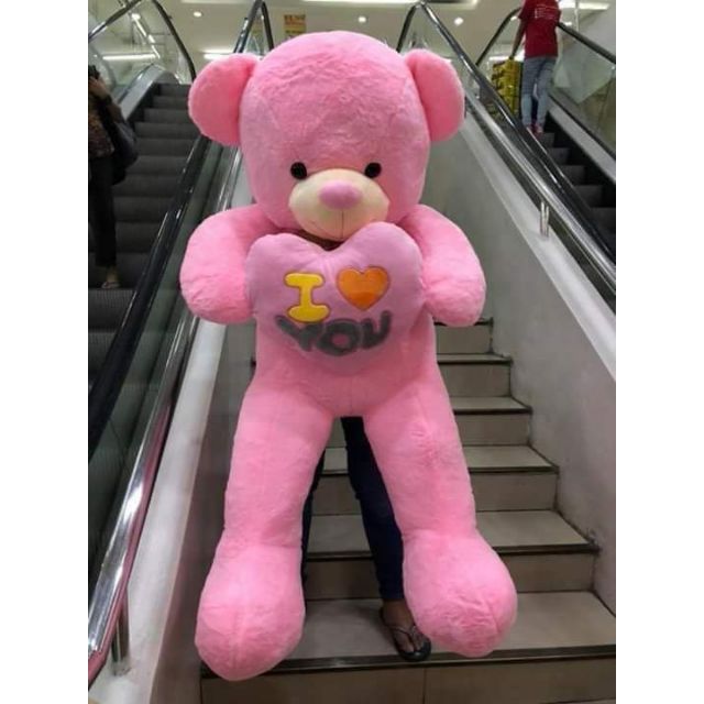 teddy bear stuff toy pink 