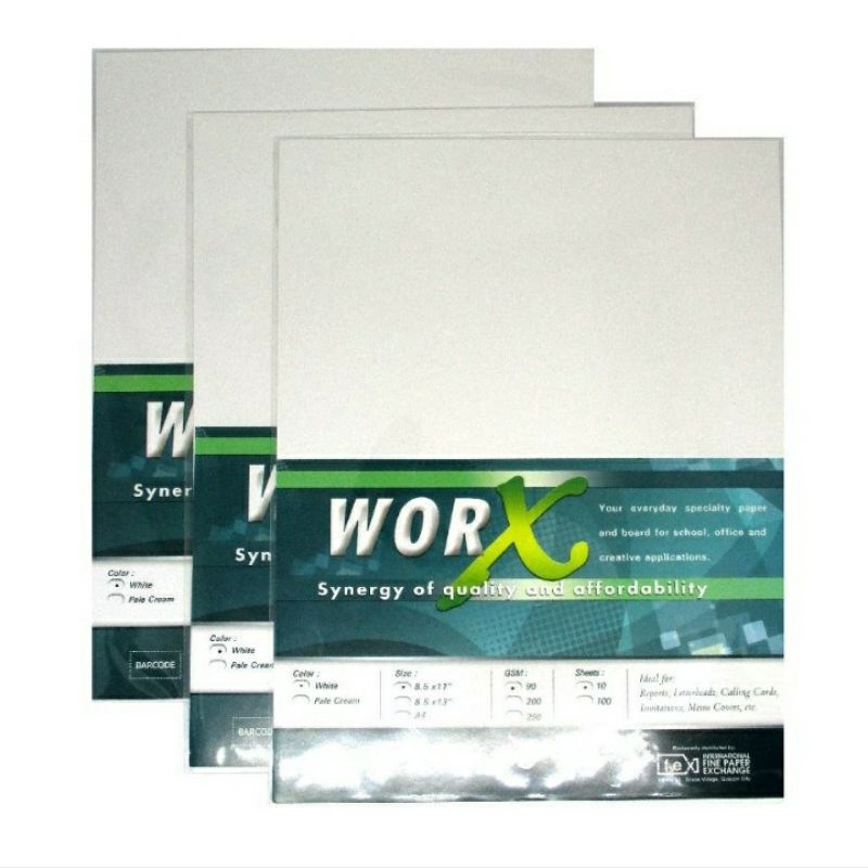 WORX Specialty Paper 200gsm (LONG, A4 & SHORT 100 SHEETS / PACK