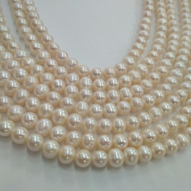 Authentic fresh water pearl 7-8mm(quality pearl) | Shopee Philippines