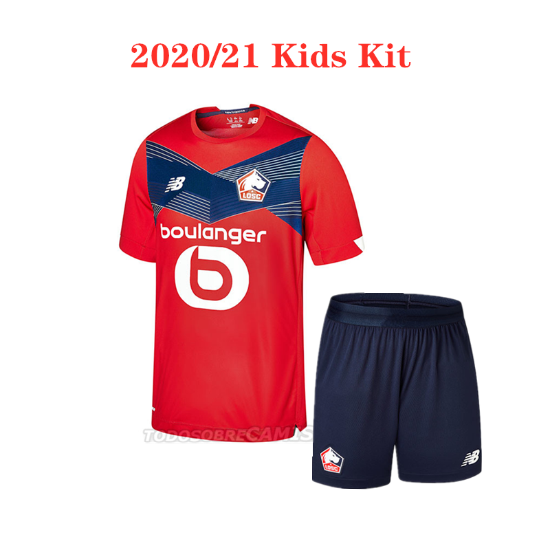 2020 2021 Lille Osc Boys Football Kit Home Children Football Jersey Shirt With Shorts Away Soccer Jersey Free Pant Training T Shirt Kid Football Suit Shopee Philippines