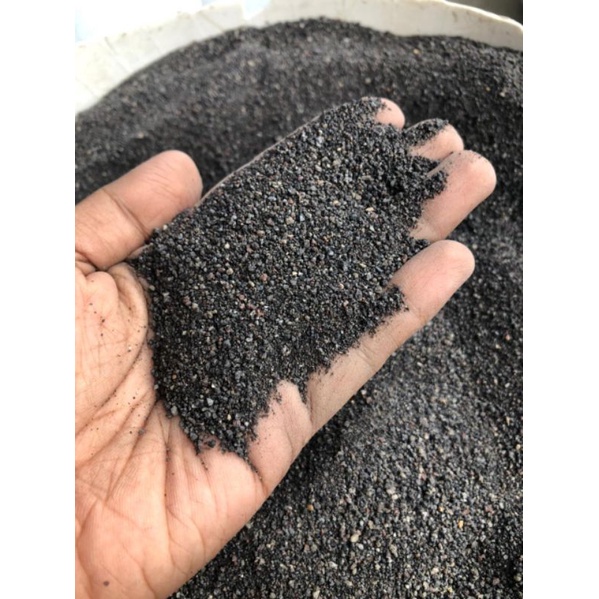 Aquarium Pebbles Black Sand sea shells Lava Rock Marble Chips 1kg #9