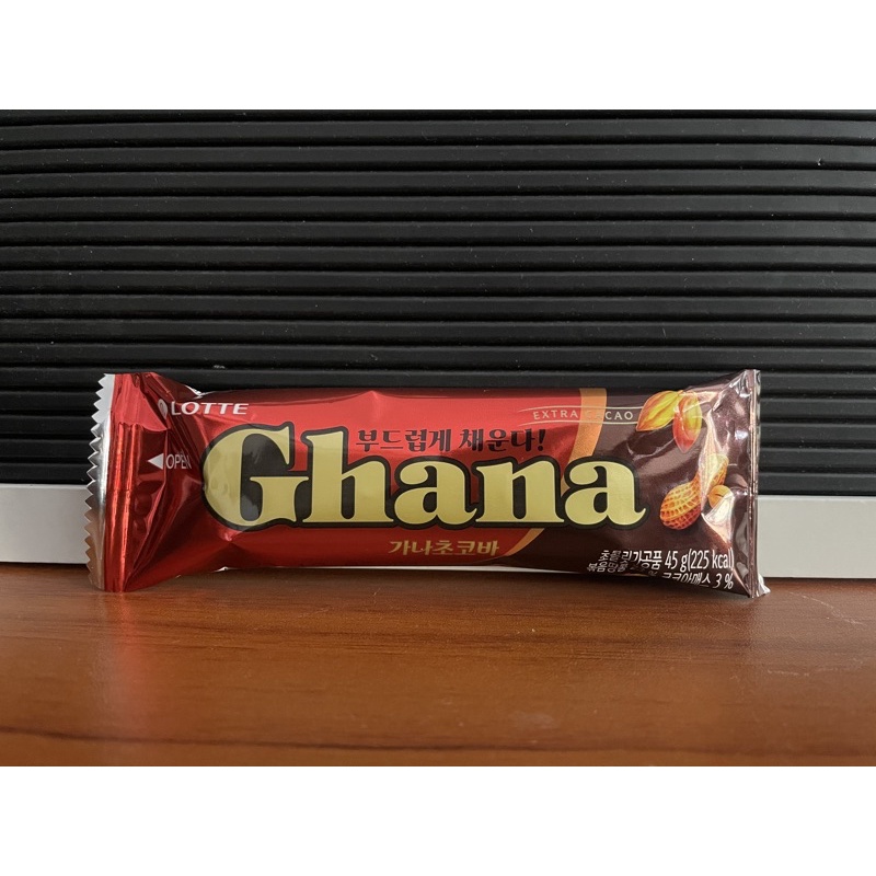 Lotte Ghana Milk Chocolate Extra Cacao 70 Grams/Chocolate Bar 45g