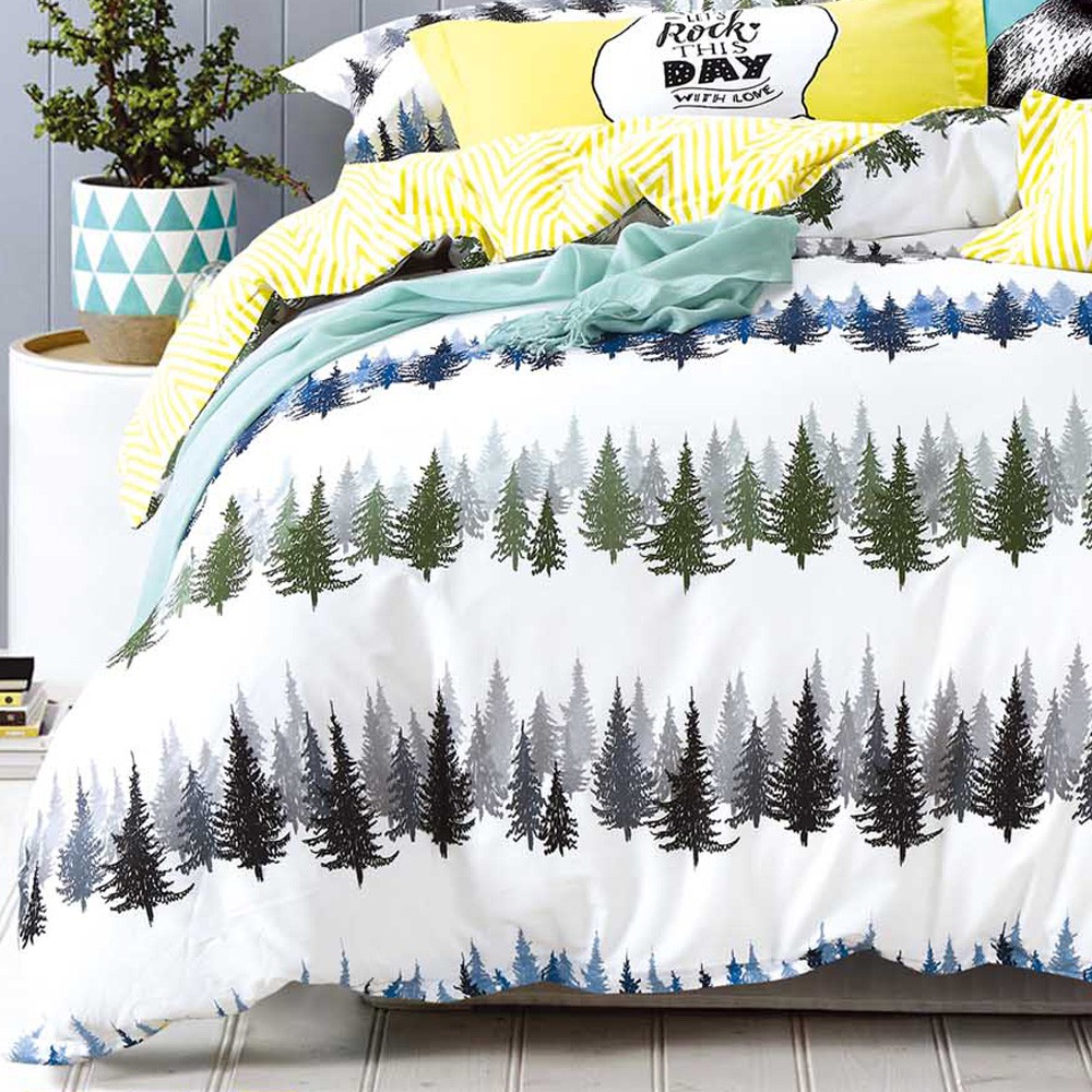 Dual Sided Duvet Cover Only Pine Tree Shopee Philippines