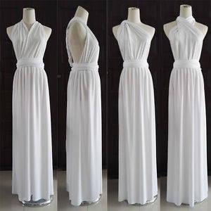 white infinity dress style