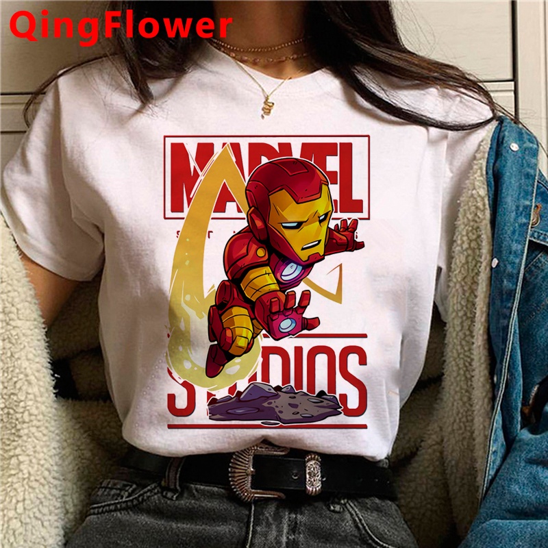 Marvel Avengers Cool Manga Funny Cartoon T Shirt Men Manga Spiderman