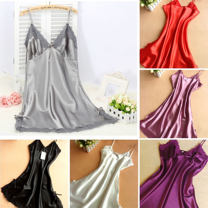 satin night gowns