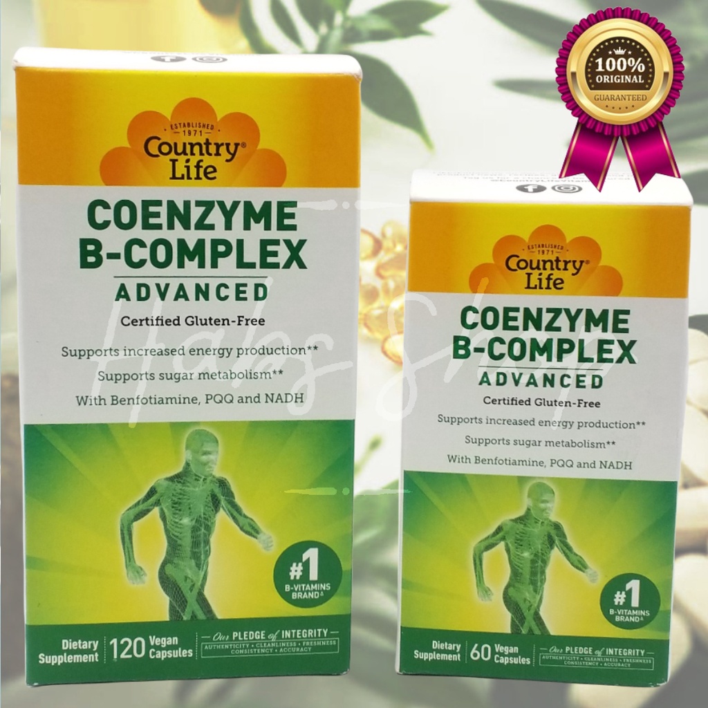 B Complex - Country Life Coenzyme B Complex Advanced 60 VCaps Or 120 ...