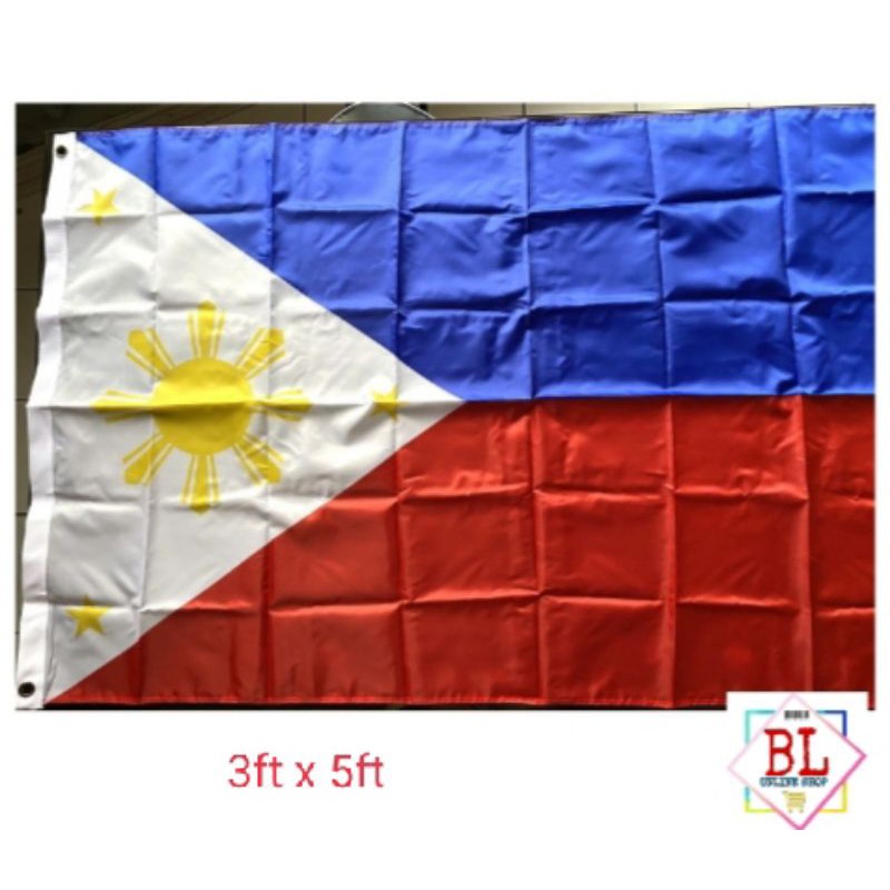 Philippine Flag 3ft x 5ft Nylon | Shopee Philippines