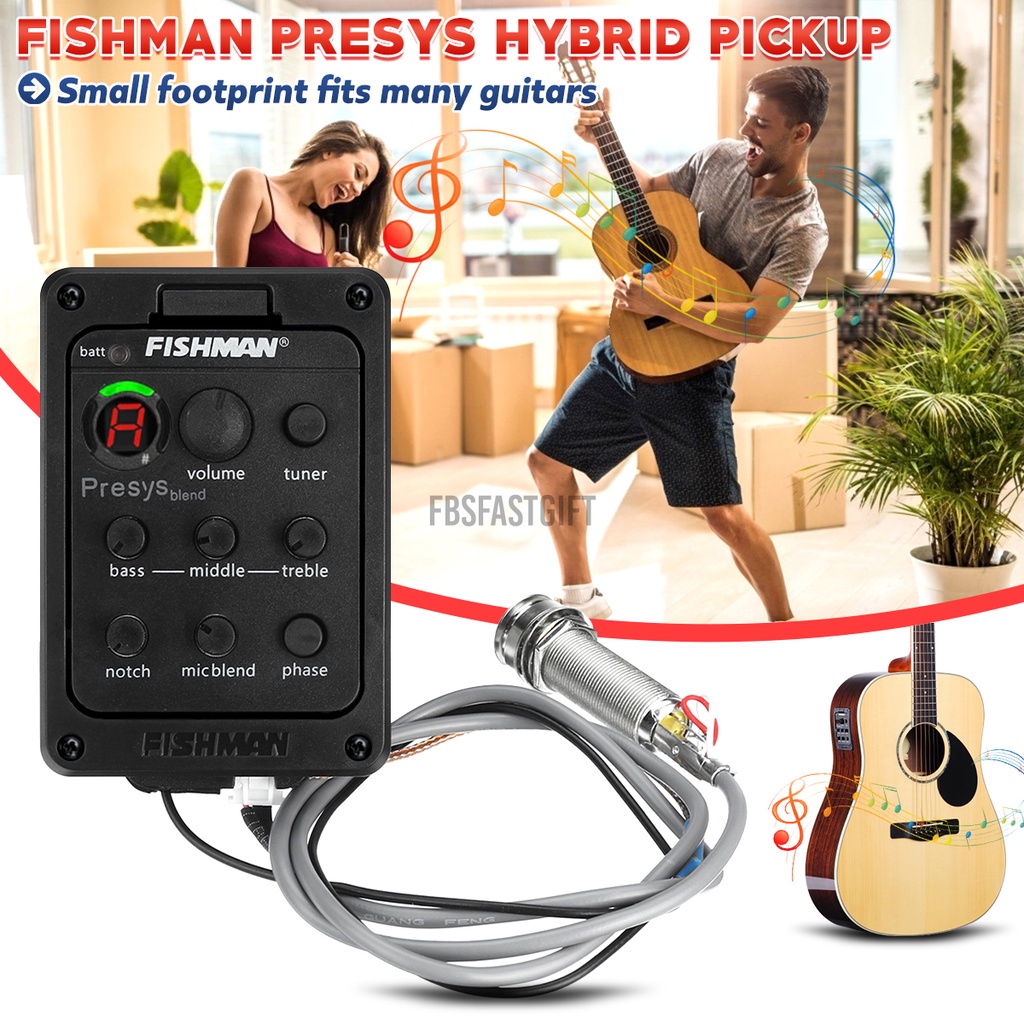 New Fishman (Guitar)Pick-Up Presys Blend 301 Folk Acoustic Guitar Pickups  Mic Beat Board (Guitar)Pick-Up | Shopee Philippines