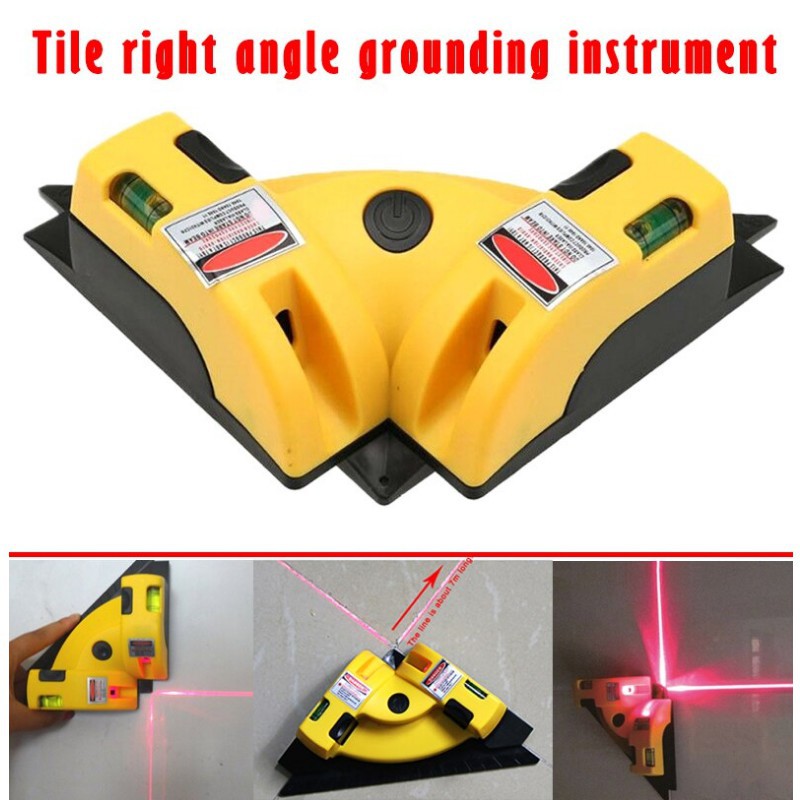 90 Degree Right Angle Vertical Horizontal Laser Chalk Line Projection ...