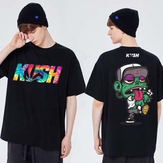 KUSH Design Culture Vintage Inspired Cotton Loose Clothing T-Shirt High Quality T-shirts COD BACK 3 #2