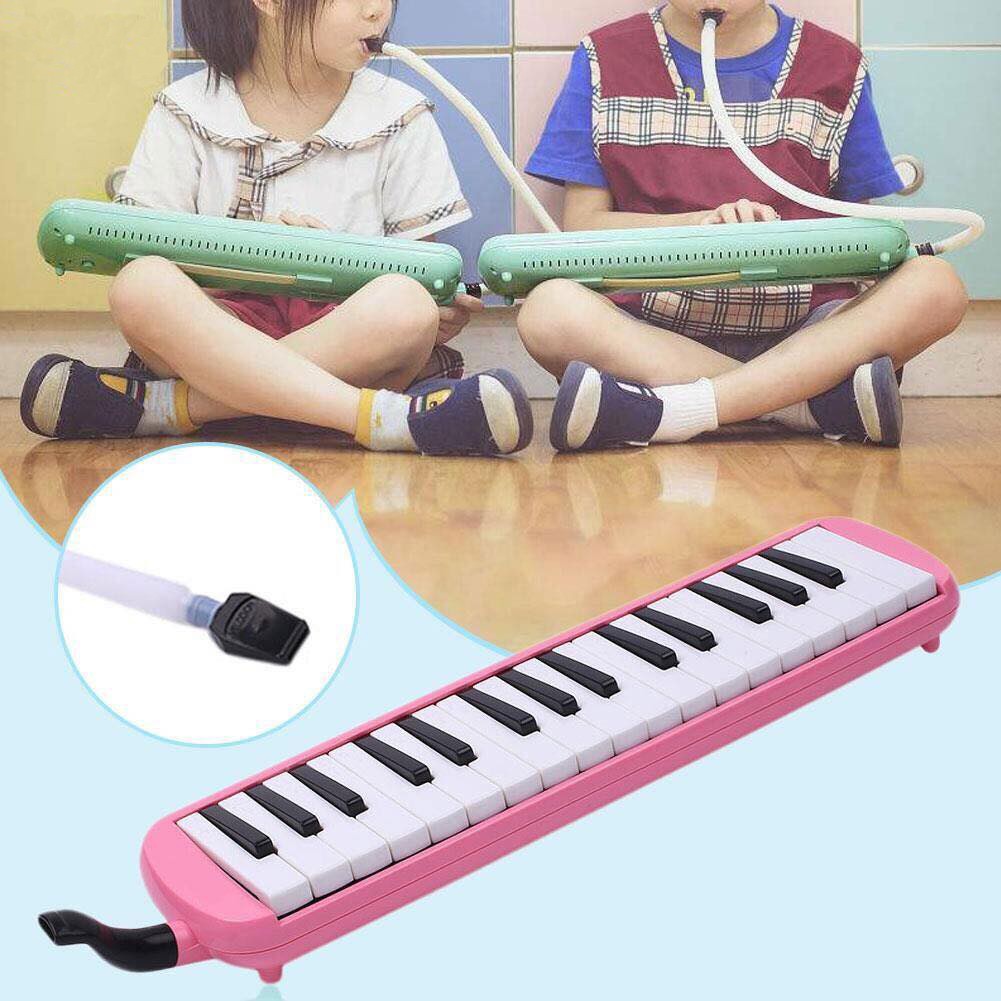 【予約受付中】 Vbest Life 32 Key Melodica Instrument Keyboard Piano style with MouthpieceTube Sets and Carring Bag for Kids Beginners Adults Gift Black ピンク