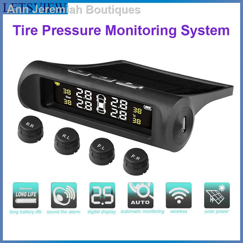 Letsview TPMS Tire Pressure Monitoring System Car Tyre Pressure Alarm ...