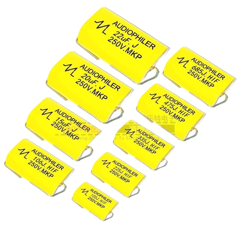 original importedCBB20 Axial Audio Capacitor 250V1/2.2/3.3/4.7/6.8/10 ...