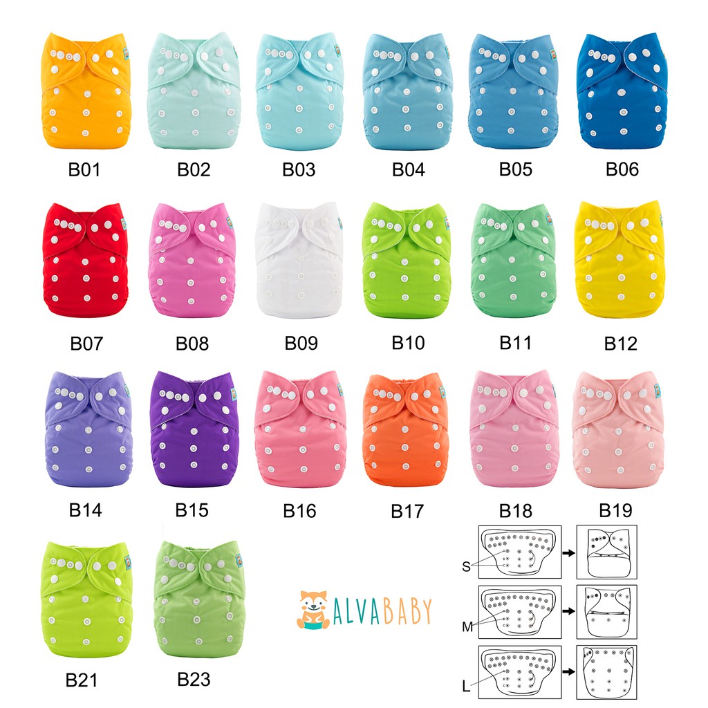 alva baby pocket cloth diapers