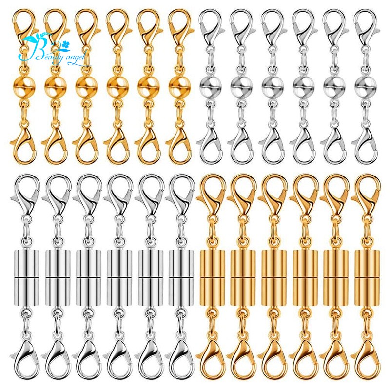 Prettyia 5pcs Magnetic Lobster Lock Clasps For Necklace Bracelet Jewelry 