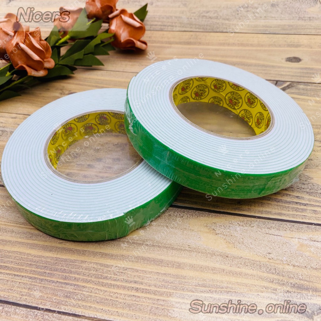 Big Roll 24mm X 5m Croco Foam Tape Double Sided Tape Crocodile Tape Dst Shopee Philippines