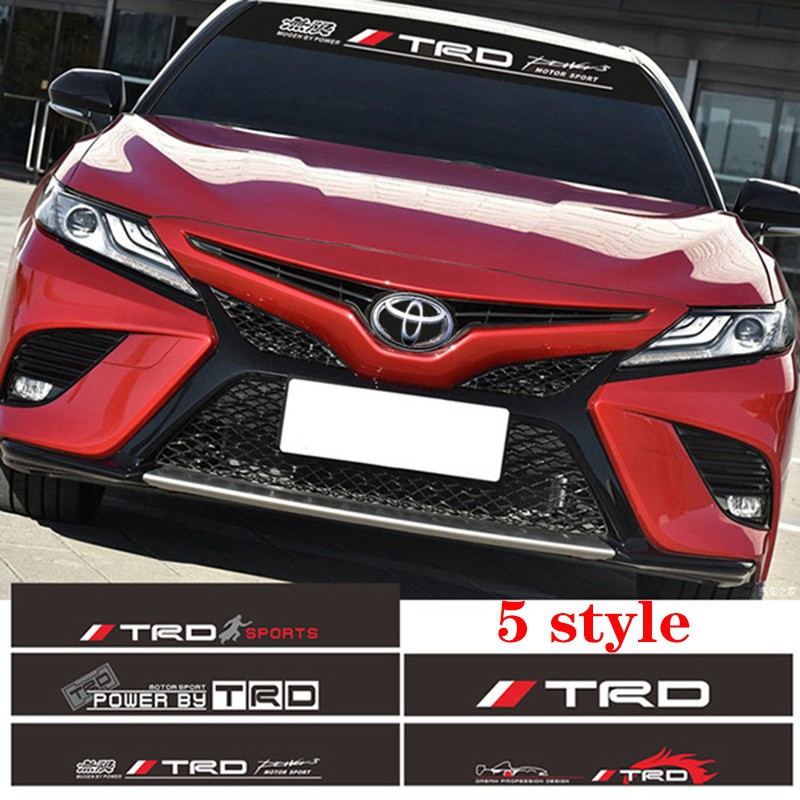 5 style Toyota TRD Sticker Windshield Sticker decals Shopee Philippines