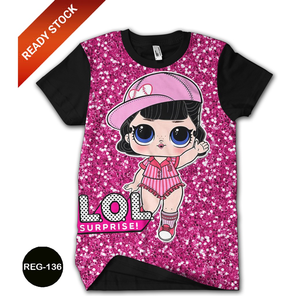 Lol Surprise T Shirt Adult Motif Girls Reg 136 Shopee Philippines
