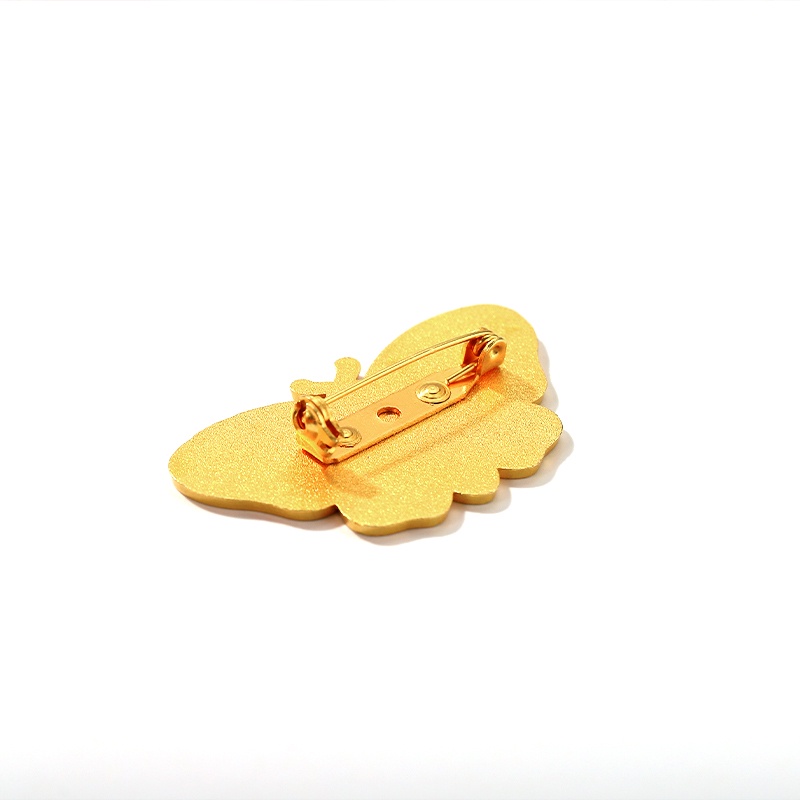 Ready Stock Fast Shipping Free Anti-Exposure Brooch Moth Butterfly Insect Cartoon Cute Japanese Metal Badge Student Biological Ba