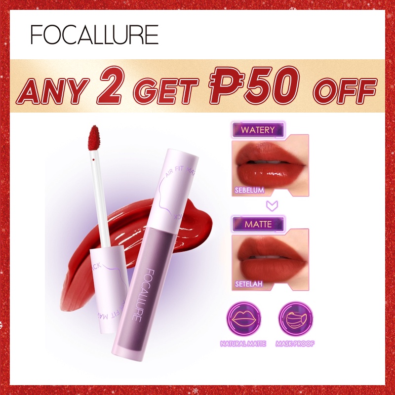 FOCALLURE Lip Tint Matte Tint LongLasting TransferProof Velvet