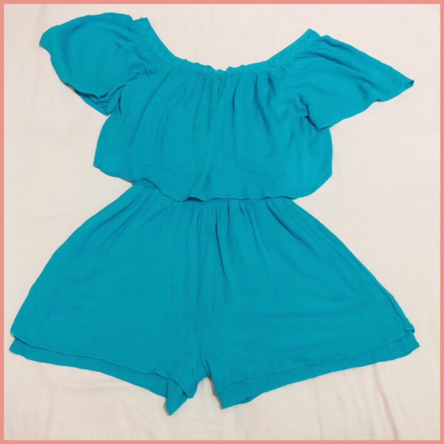 f&f green jumpsuit