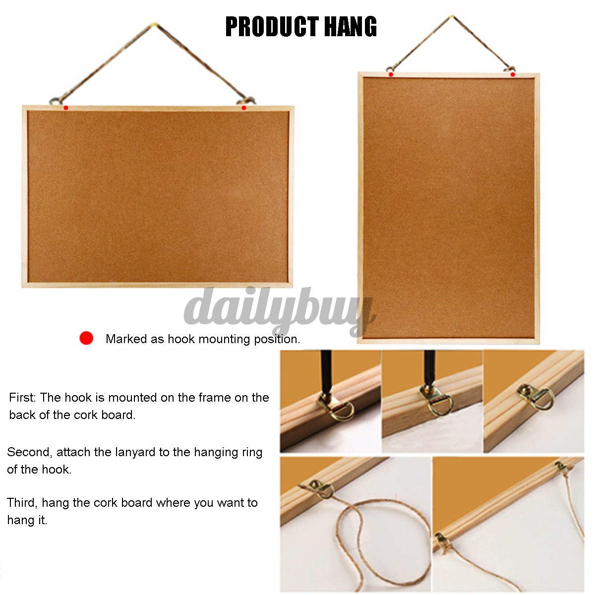 Pins Board Cork Corkboard Pinboard Notice Large Memo Photos Wooden Frame Wall Hot Sale Shopee Philippines