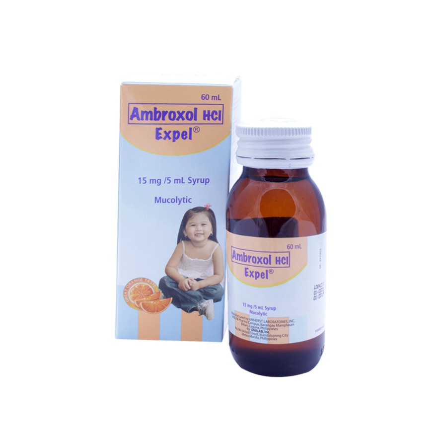 AMBROXOL HCI Expel Mucolytic Syrup 15mg/5ml X 60ml Shopee Philippines