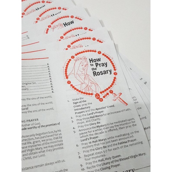 how-to-pray-the-rosary-leaflet-bundle-of-10-shopee-philippines