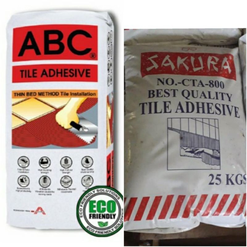tile adhesive sold per kilo sakura and abc Shopee Philippines