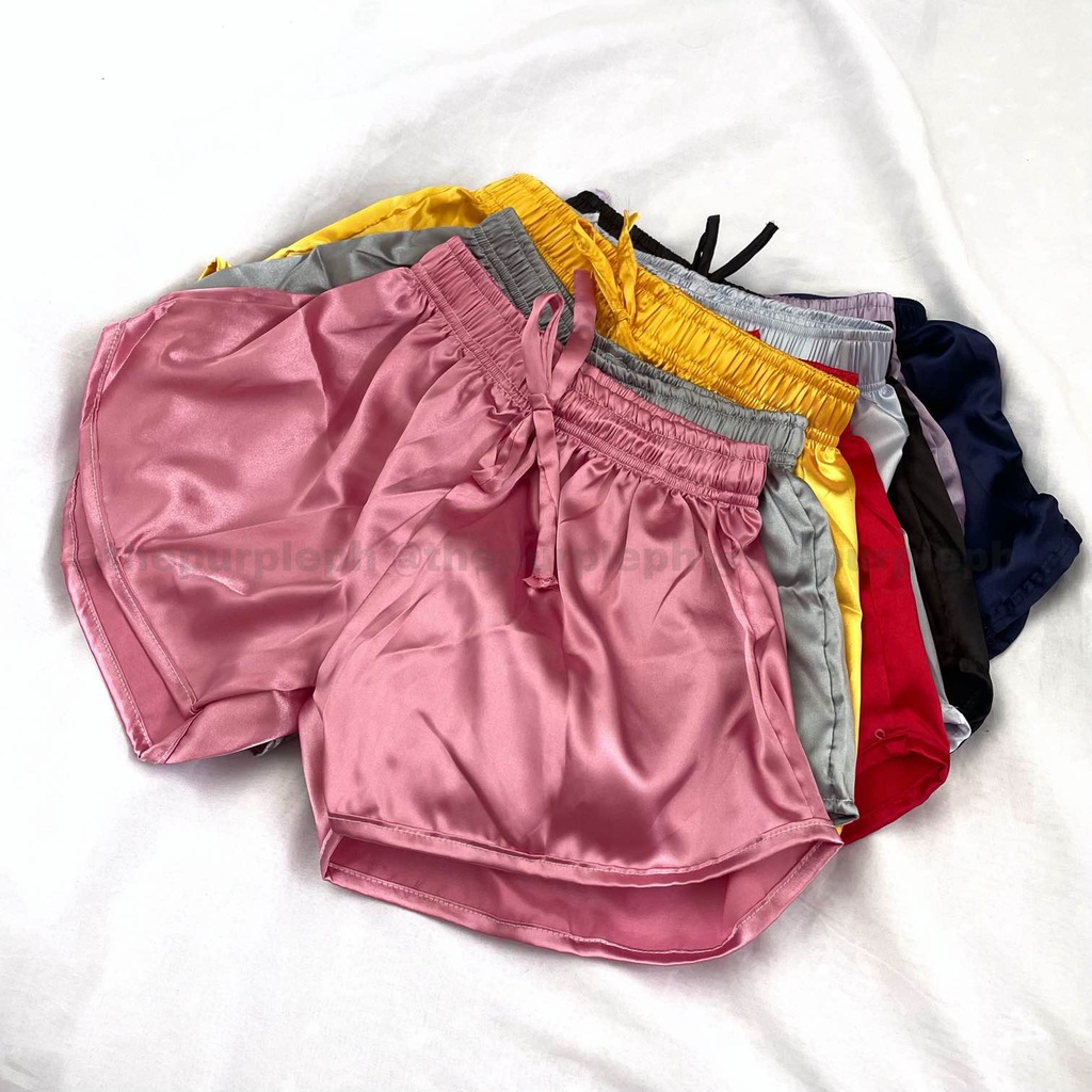 Silk Satin Booty Sexy Short for Sleepwear or Pambahay Shopee Philippines