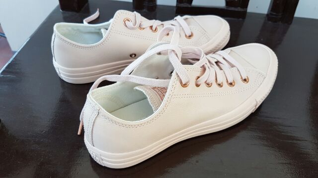 converse tan rose gold