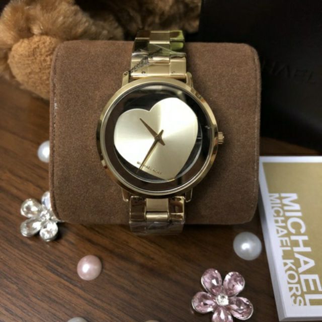mk watch heart design