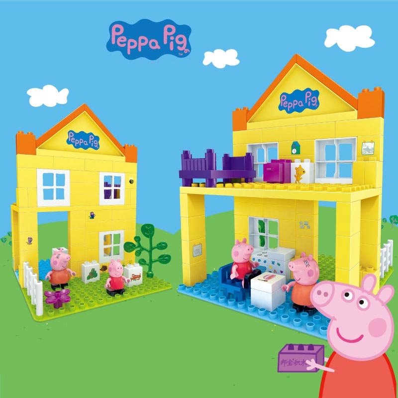 peppa pig house set