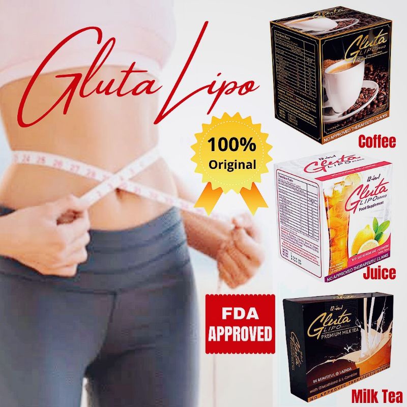 1 Sachet 100 Original Gluta Lipo Coffee Gluta Lipo Juice Gluta Lipo