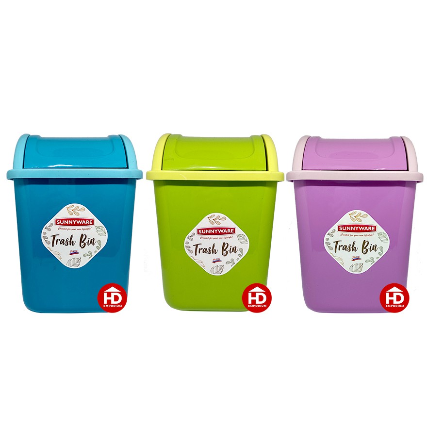 Sunnyware Mini Trash Bin 4.8L waste bin trash can 230 basurahan