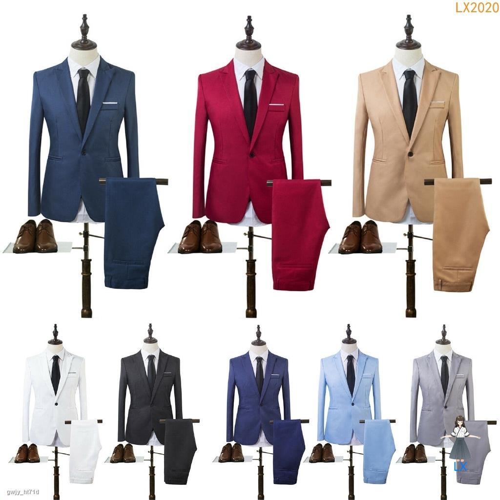 Tuxedo for Men Plus Size Formal Blazer Pants 2Pcs Set | Shopee Philippines