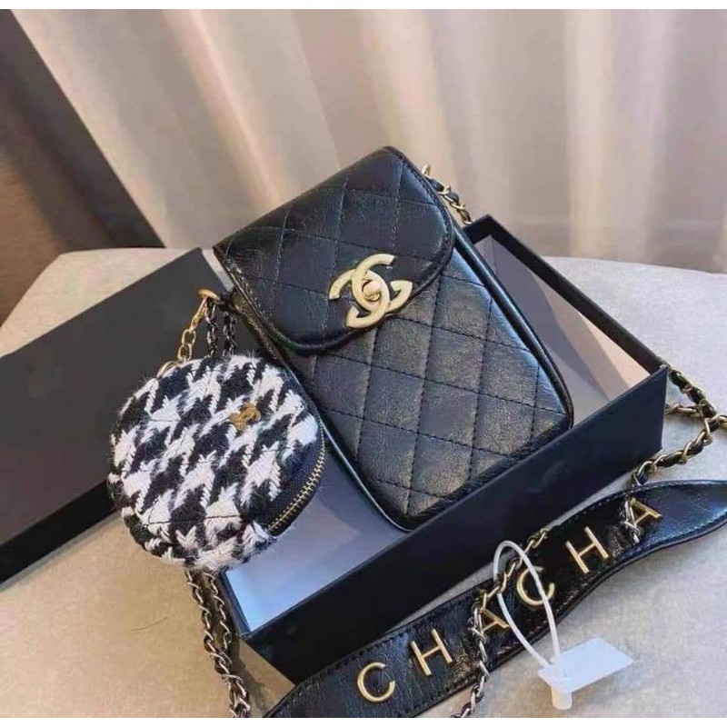 Chanel Phone Pouch Sling Bag With Coin Purse Shopee Philippines