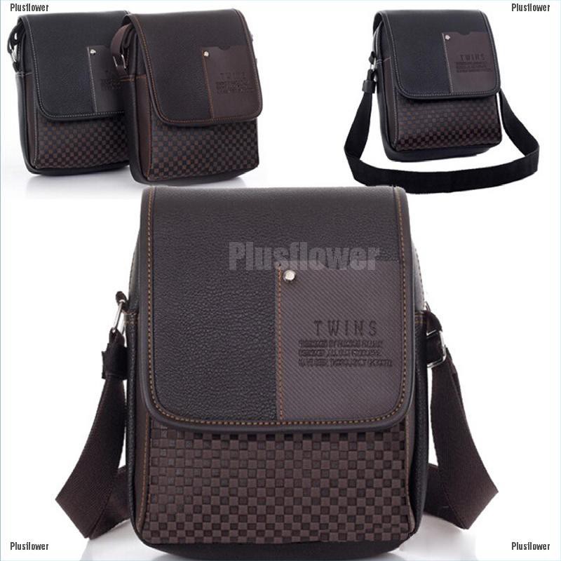 faux leather messenger bag mens