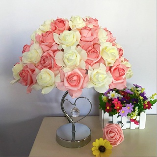 Rose Crystal Table Lamp Gift Creative Wedding Room Decoration Warm Garden Bedroom Bedside Desk Light #6