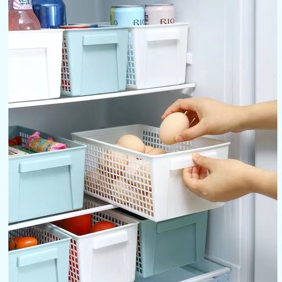 Storage Baskets with Handle, Portable Office Desktop Storage Bin