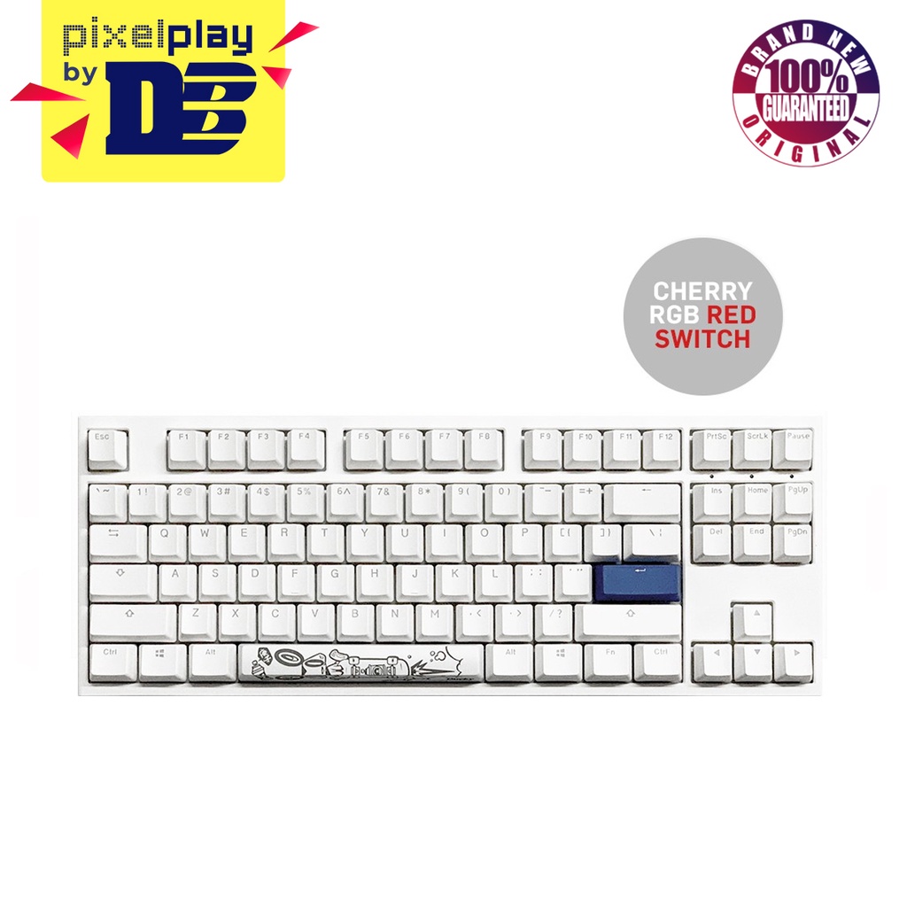 Ducky One 2 Tkl Mechanical Keyboard White Case Cherry Rgb Red Switch Dkon1787st Ruspdwwt1 Shopee Philippines